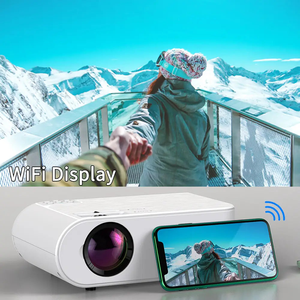 Projecteur intelligent portable 720p avec télécommande