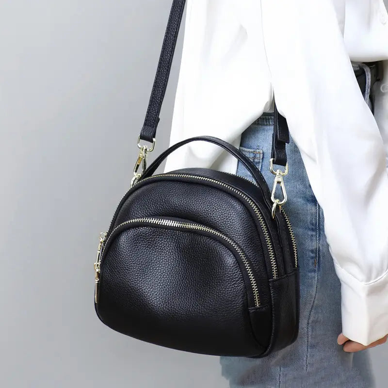 Sac à bandoulière unique en cuir pour femme