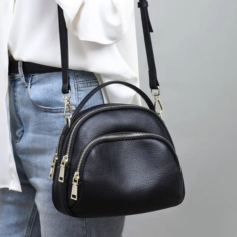 Sac à bandoulière unique en cuir pour femme