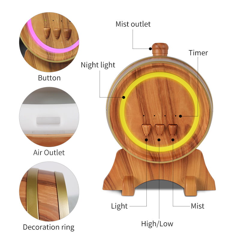 Diffuseur d’aromathérapie intelligent avec musique