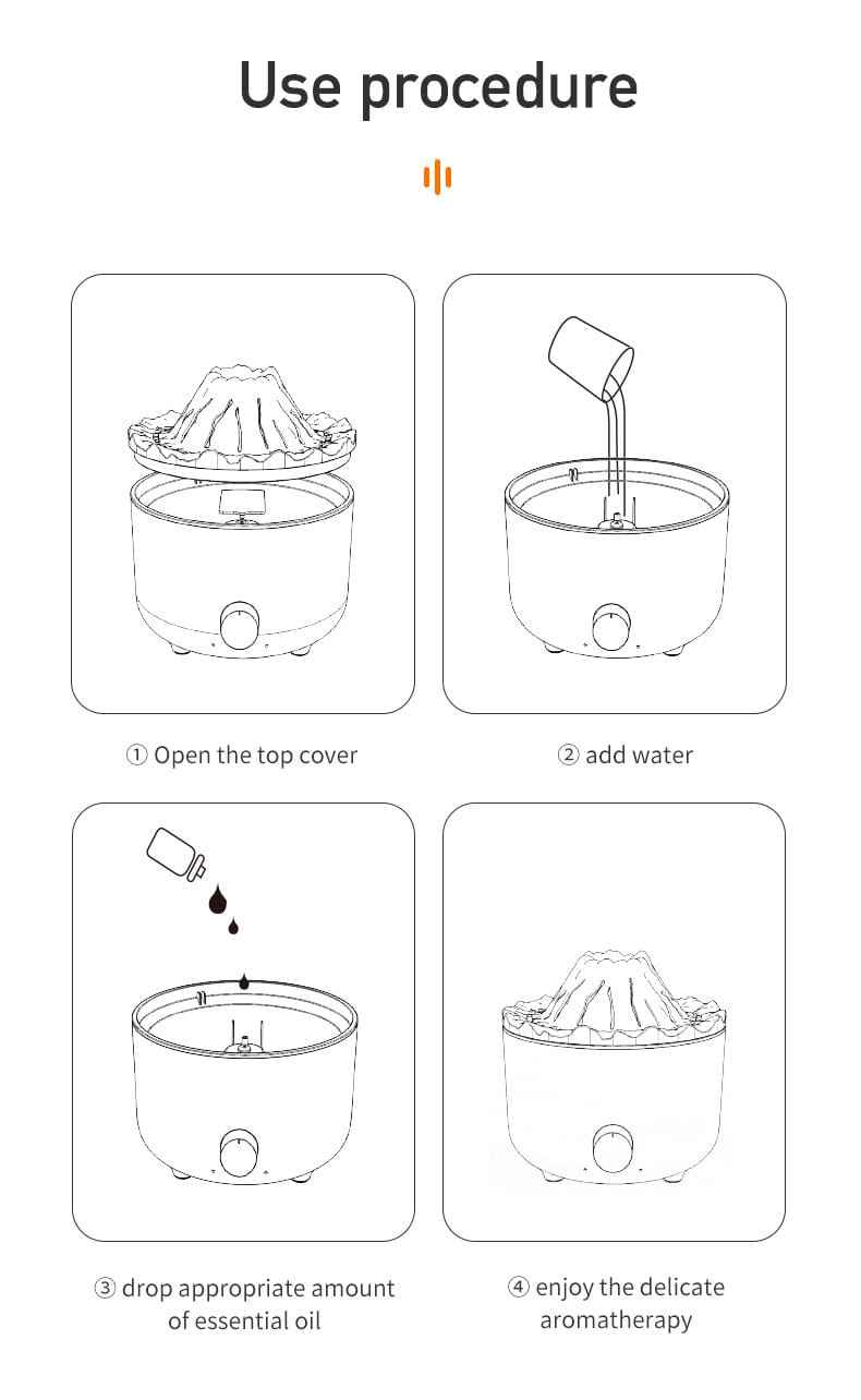 Diffuseur d’huiles essentielles volcaniques v21b