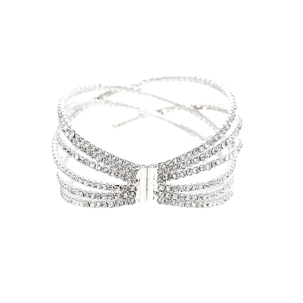 Bracelet Bohème en Or et Argent avec Strass