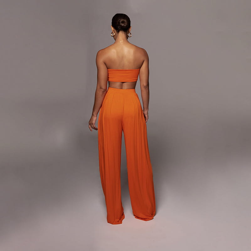 Ensemble Deux Pièces Femme - Jaune Orange Violet Noir