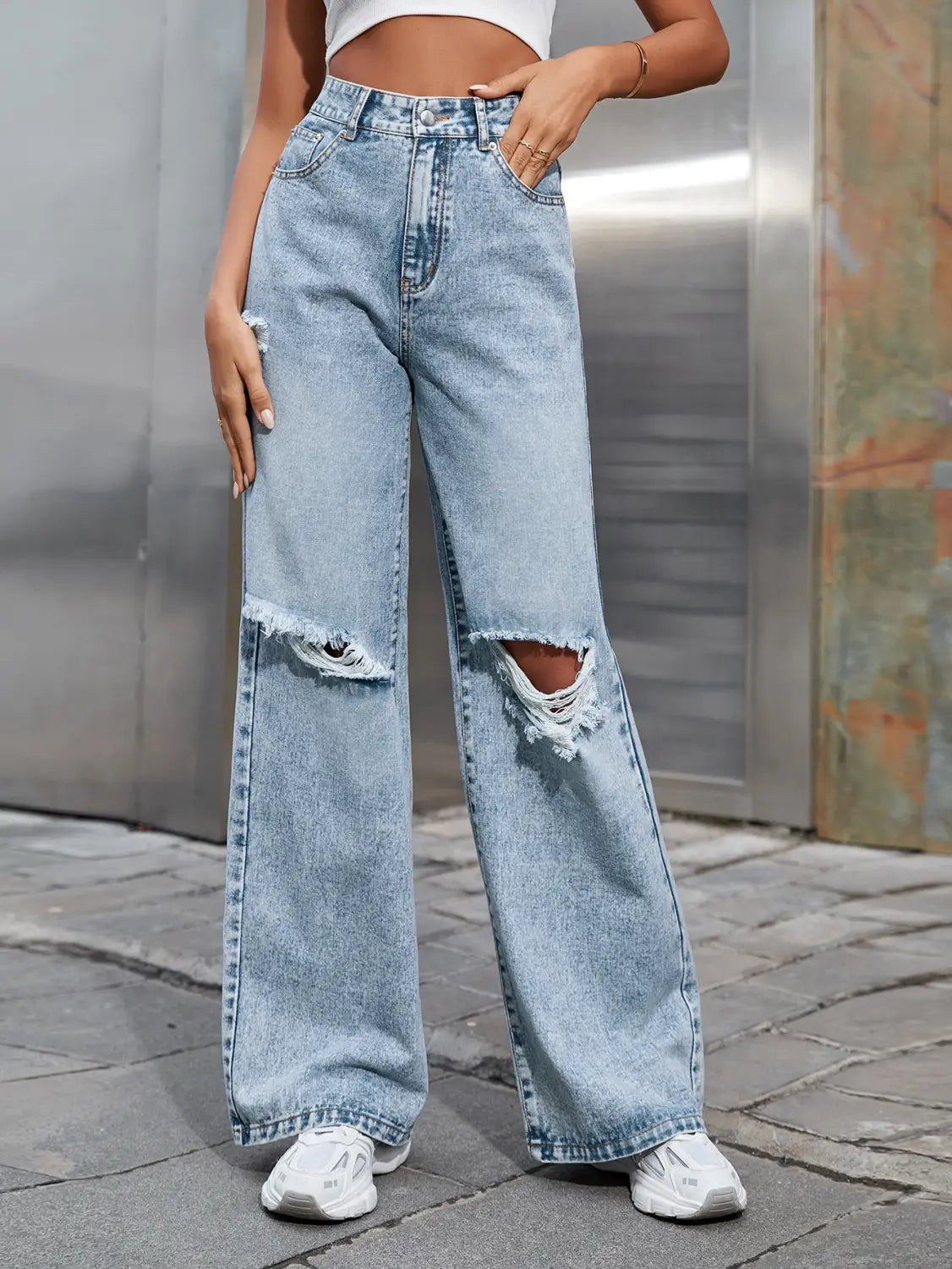 Jean Oversize Délavé