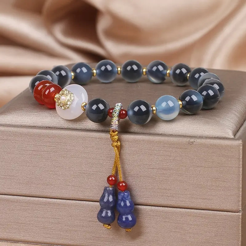 Bracelet en Agate Bleue pour Femmes