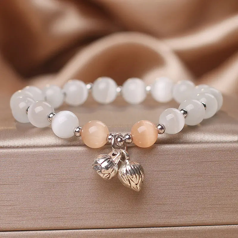 Bracelet Opale Fleur Lotus Féminin