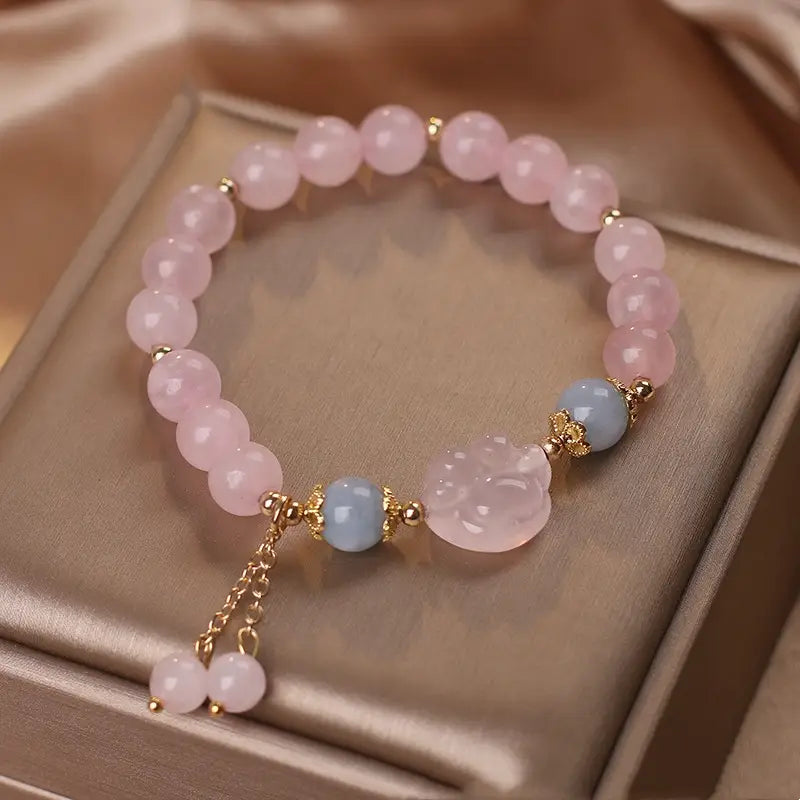 Bracelet Chat Rose Zodiac