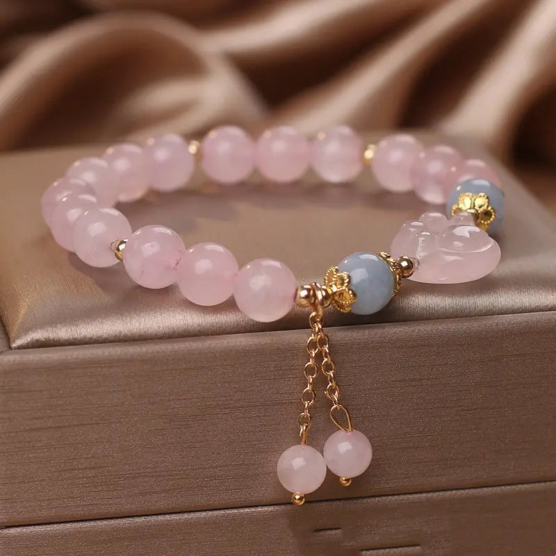 Bracelet Chat Rose Zodiac