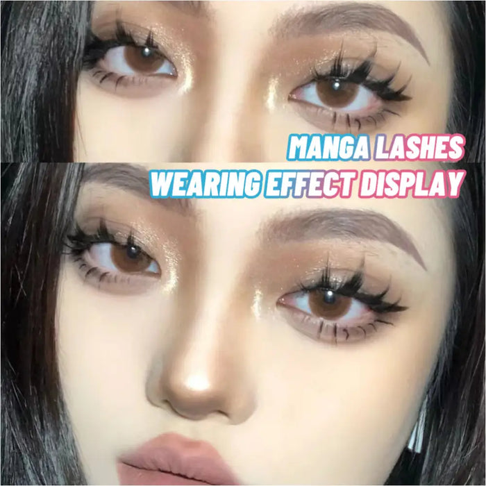 5 paires de Faux cils Style Manga nouvelle Cosplay naturel