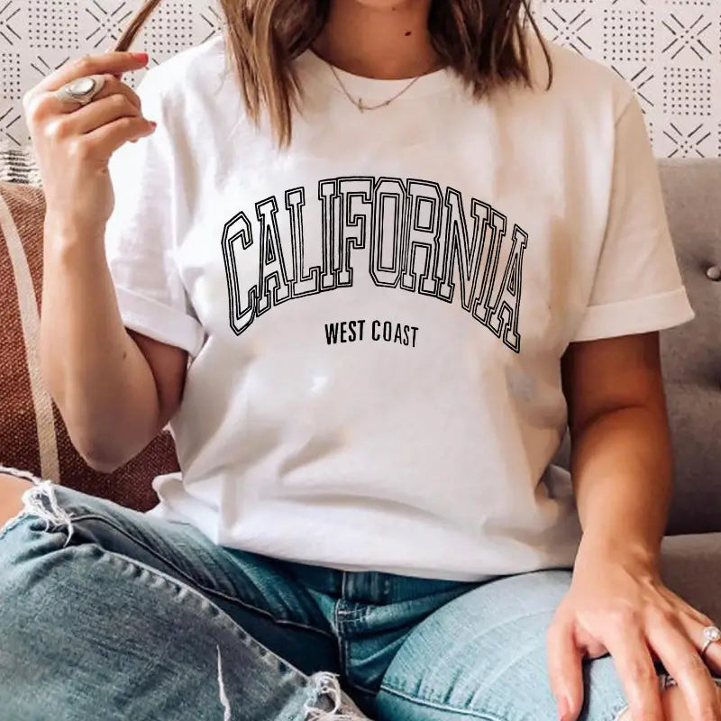 T-shirt en coton décontracté oversized