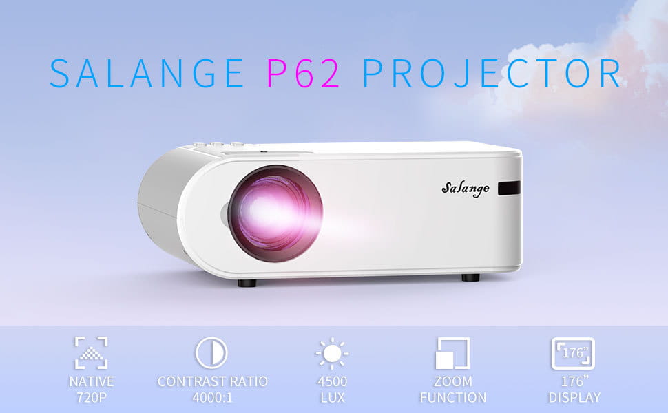 Projecteur intelligent portable 720p avec télécommande