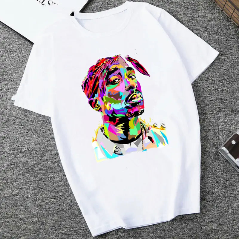 Tee-shirt Modal Imprimé Tupac