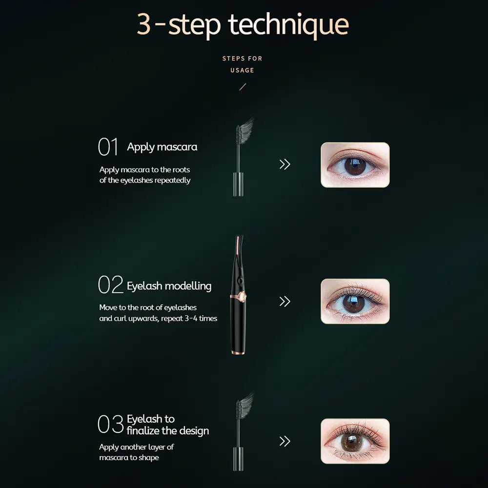 Recourbe-cils électrique facile à utiliser