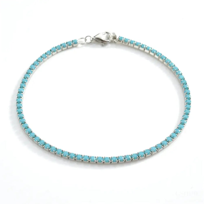 Abbaye - Bracelet en argent et collier de turquoises-6