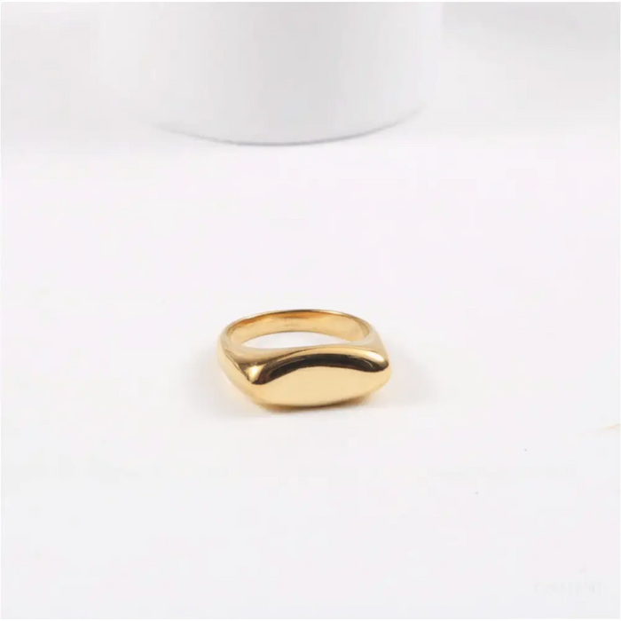 Abella - Bent Engagement Ring Gold-3