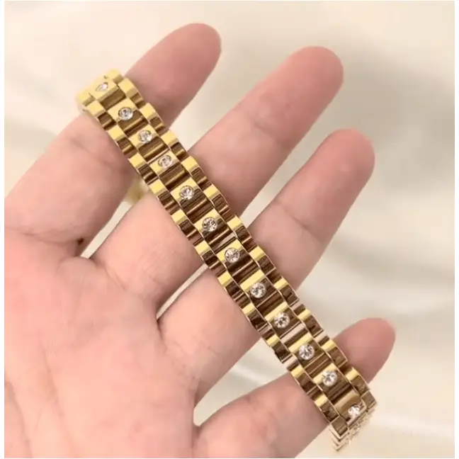 Ahern - Statement Chain Bracelet Gold-9