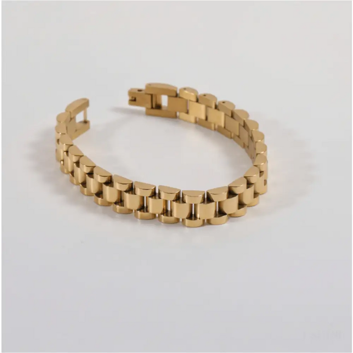 Aiden - Statement Chain Bracelet Gold Silver-3