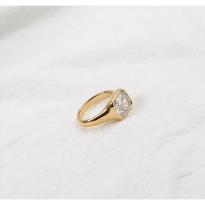 Andrei - Women’s Diamond Signet Ring-13
