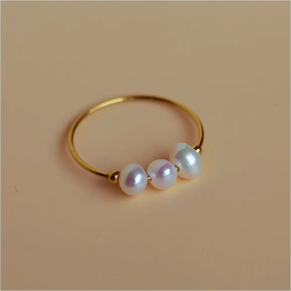 Aureli - Petite bague en perles-0