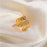 Bague en Acier Inoxydable 18K - Style Ins Fashion - Doré