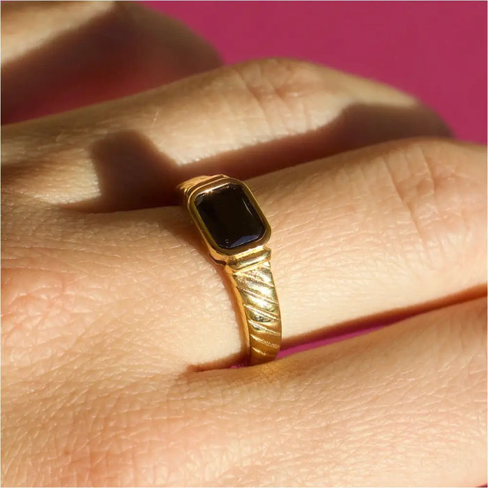 Bague en cristal d'obsidienne-6