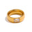 Bague en cristal d'or uni-6