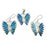 Boucles d'oreilles et pendentif opale hawaïenne-0