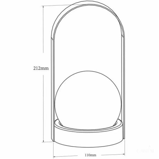 Boule Lumineuse pour Extérieur Galix Solaire 21,2 x 11 cm-1