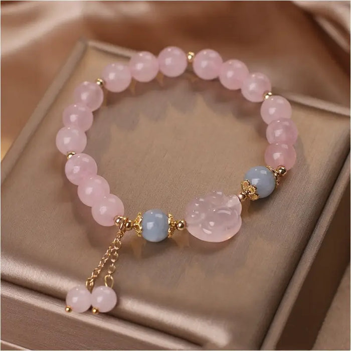 Bracelet Chat Rose Zodiac - Rose - Bijoux