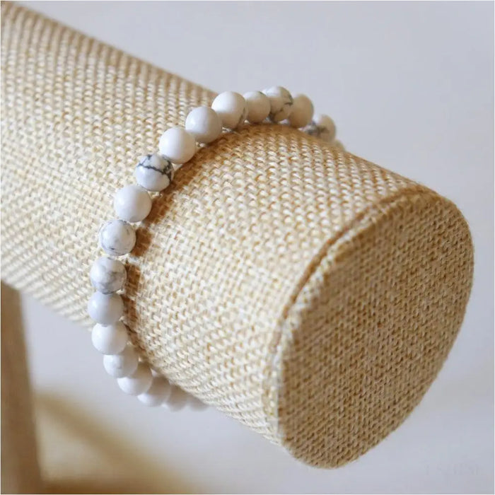 Bracelet en Howlite ✦ Douceur, Calme et Paix-4