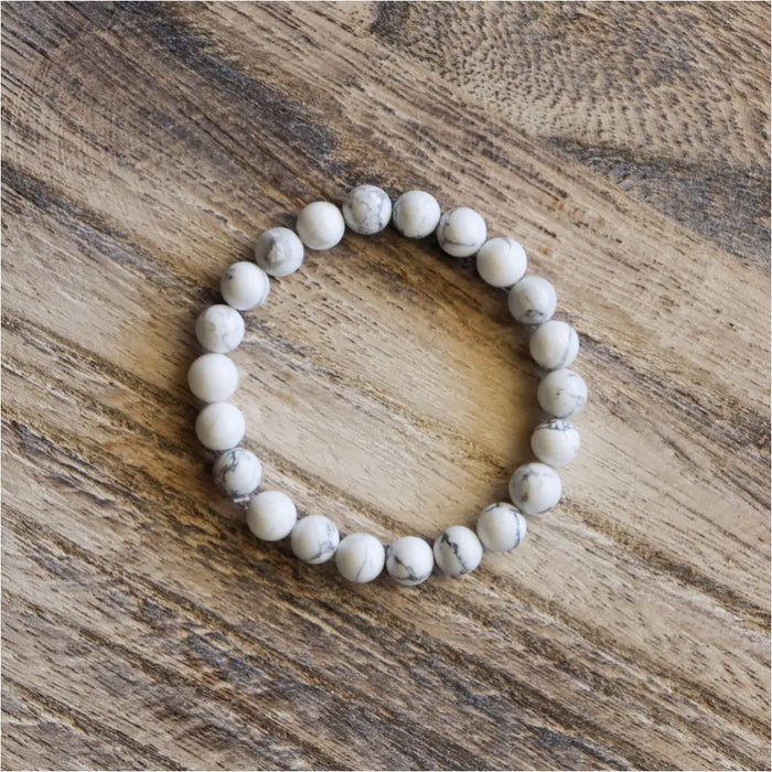 Bracelet en Howlite ✦ Douceur, Calme et Paix-3