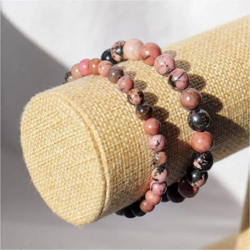 Bracelet en Rhodonite ✦ Anti-stress et bien-être émotionnel-0