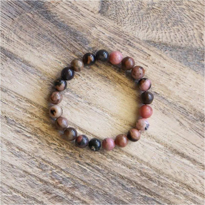 Bracelet en Rhodonite ✦ Anti-stress et bien-être émotionnel-3