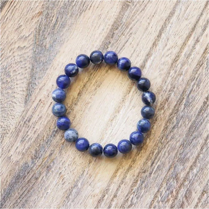 Bracelet en Sodalite ✦ Hypersensibilité, Intuition et Sérénité-3