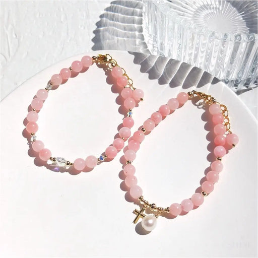 Bracelets calcite rose-1