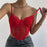 Bustier en Dentelle Sexy - Rouge / L - Crop Top F