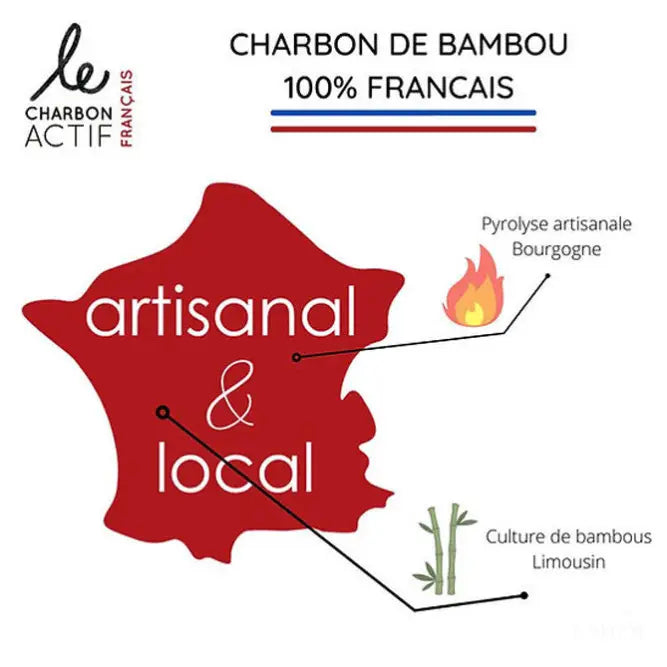 Charbon de bambou français vrac 500g-2