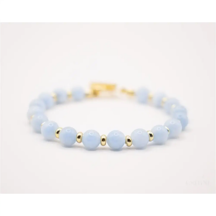 CIRCÉ | Bracelet en Aigue-marine et plaqué Or 18 et 24 carats-1