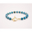 CIRCÉ | Bracelet en Apatite bleue et plaqué Or 18 et 24 carats-2