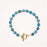 CIRCÉ | Bracelet en Apatite bleue et plaqué Or 18 et 24 carats-0