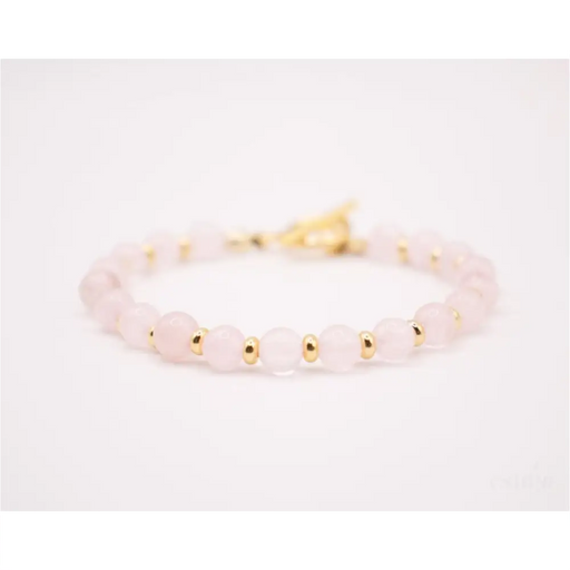 CIRCÉ | Bracelet en Quartz rose et acier inoxydable plaqué Or 18 carats-1