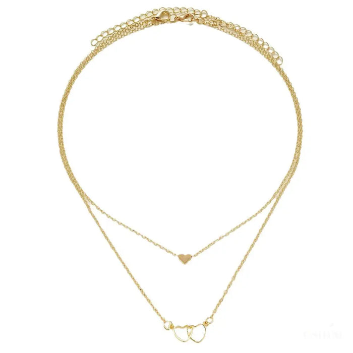 Collier Cœur Croisé Or Femme - Doré - Bijoux