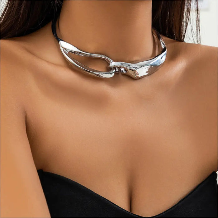 Collier Féminin Punk Abstrait de Géométrie - Bijoux