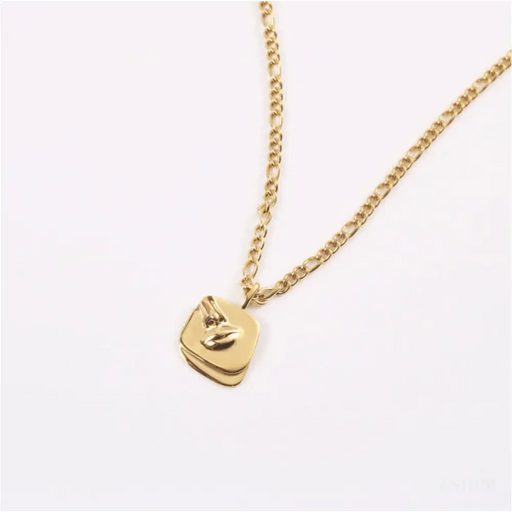 Collier pendentif visage -1