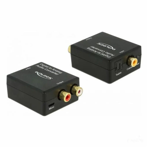 Convertisseur audio DELOCK Toslink - RCA Noir-0