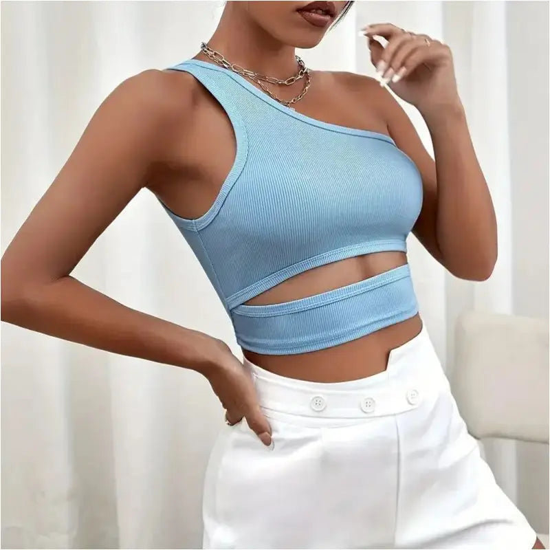 Crop top Coupures asymétrique - Crop Top F