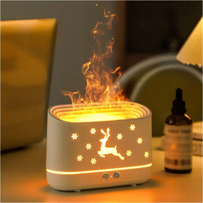 Diffuseur humidificateur à flamme d’élan - White / USB