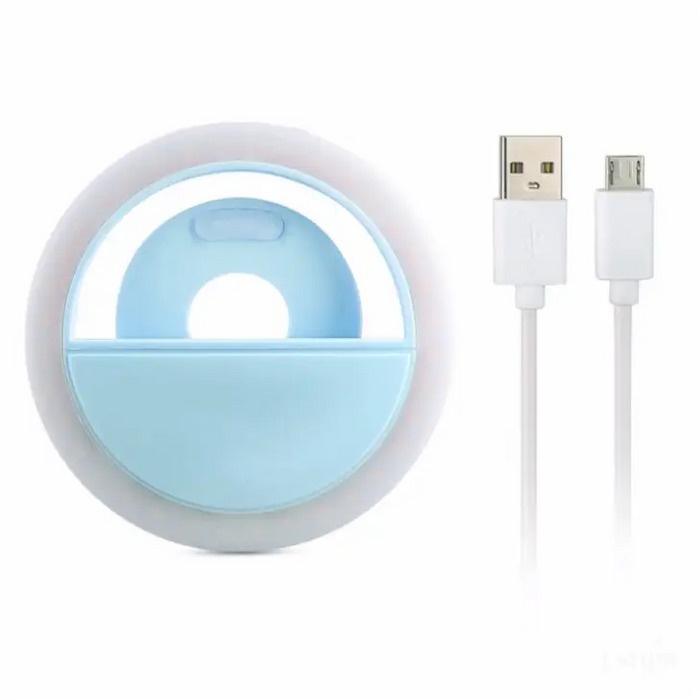 Éclat Mobile: Mini Ring Ligth Pour Téléphone - Bleu