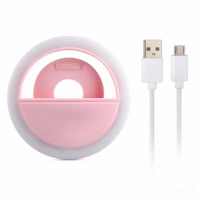 Éclat Mobile: Mini Ring Ligth Pour Téléphone - Rose