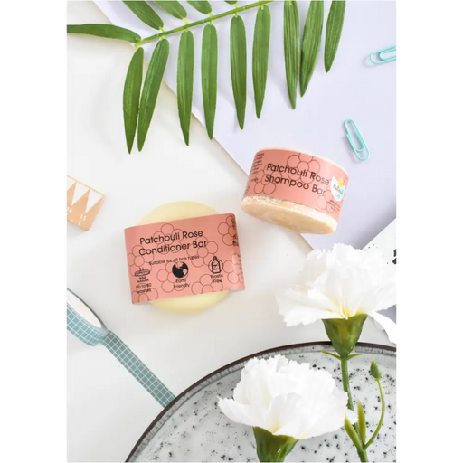 Ensemble Barre de Shampoing et Après-Shampoing Patchouli Rose-1